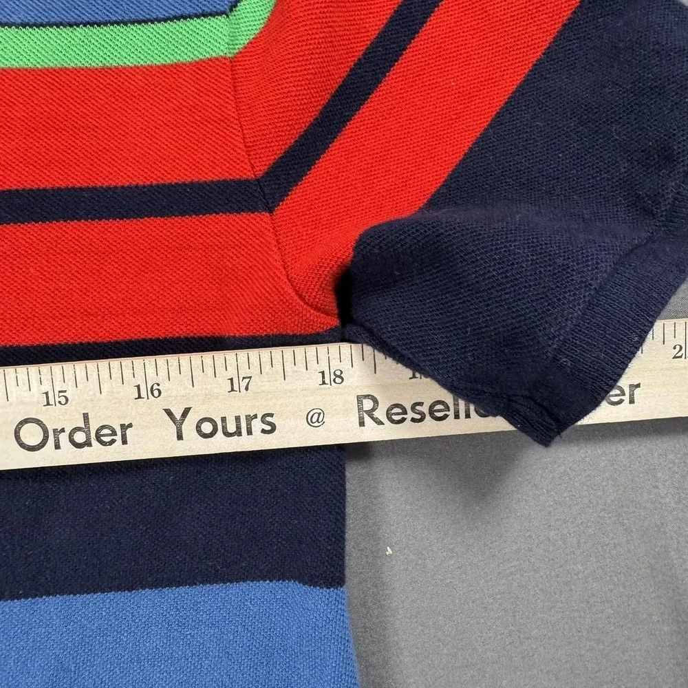 Polo Ralph Lauren Polo Shirt Teens XL 18-20 Multicolor Stripe Short Sleeve Pony